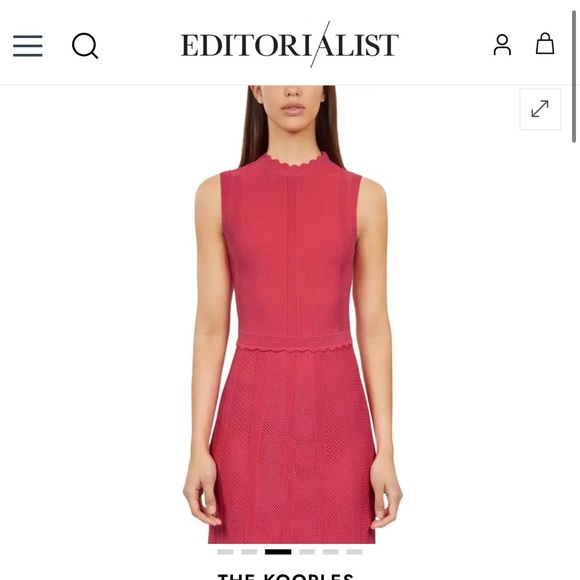 The Kooples Vibrant Pink Maxi Dress - Picture 2 of 5